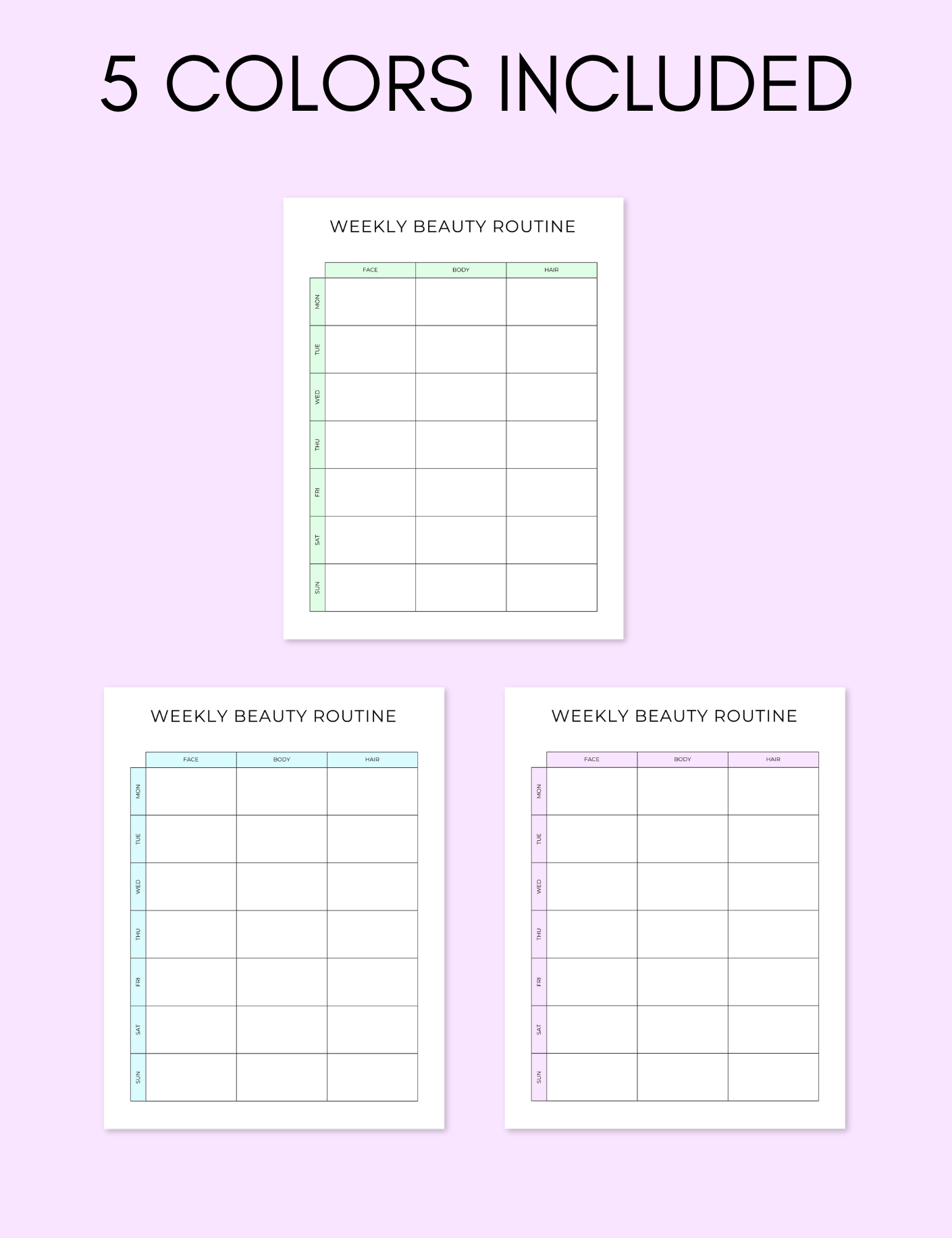 Weekly Beauty Routine