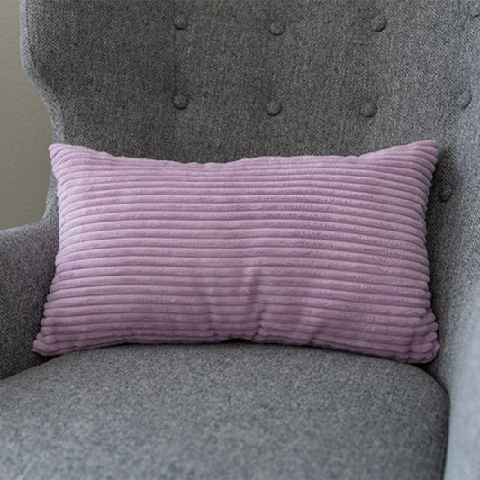 12''x20'' Corduroy Stripe Lumbar Support Throw Pillow pillow cover with nature-inspired artwork - product view 2
