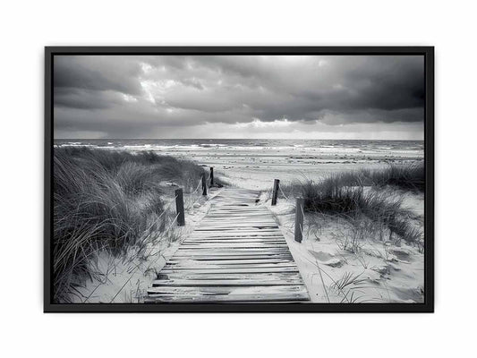 Beach Path pahotogrpahy art Canvas Art Print-4