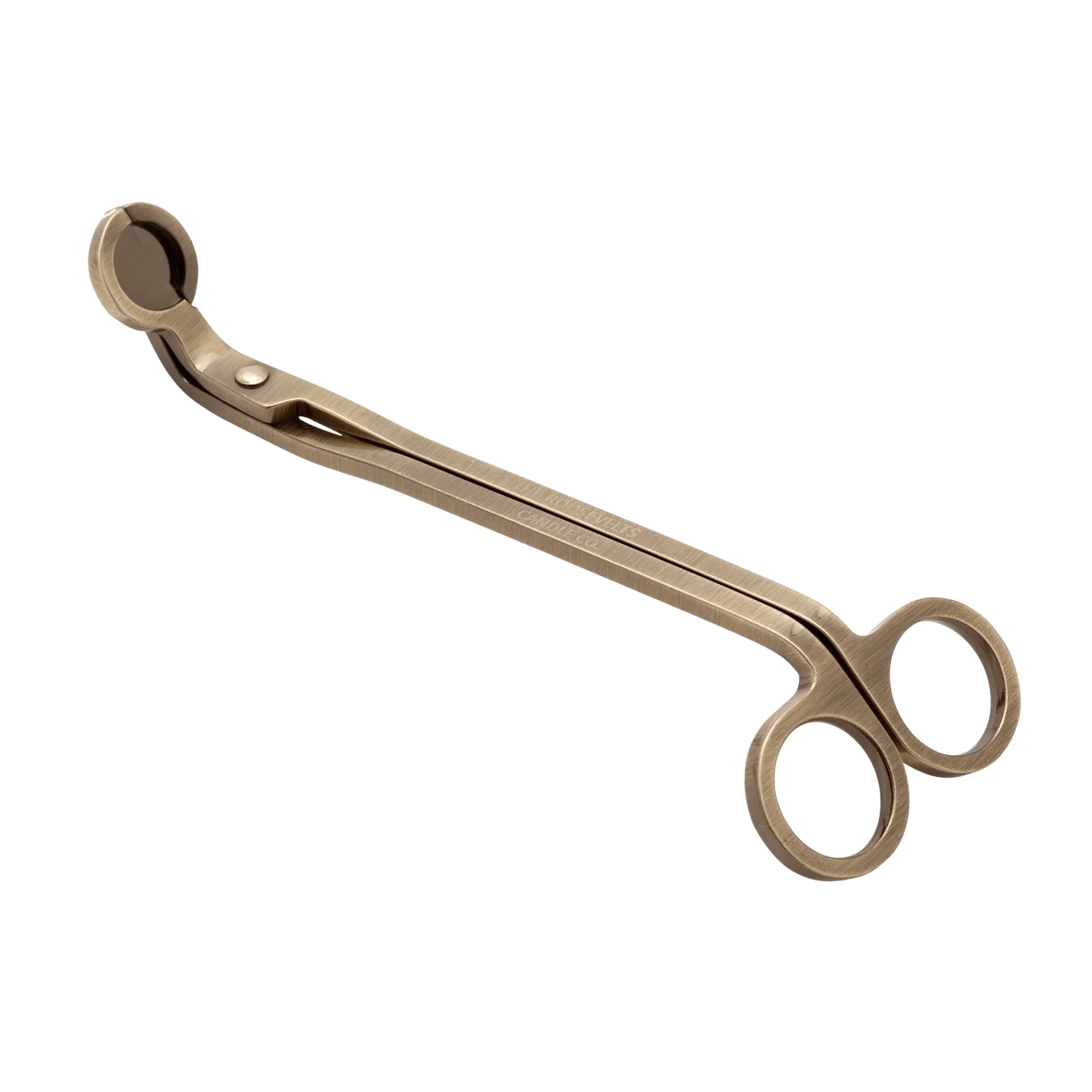 Brass wick trimmer closed