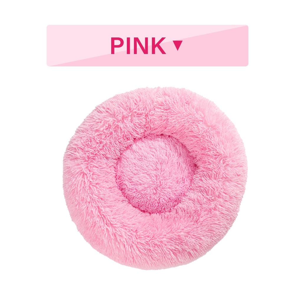 Fluffy Donut Dog Bed uncategorized / needs cleanup with nature-inspired artwork - product view 11