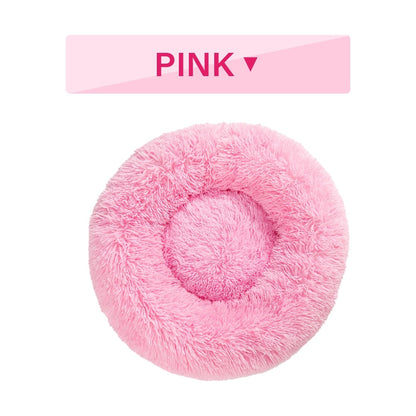 Fluffy Donut Dog Bed uncategorized / needs cleanup with nature-inspired artwork - product view 11