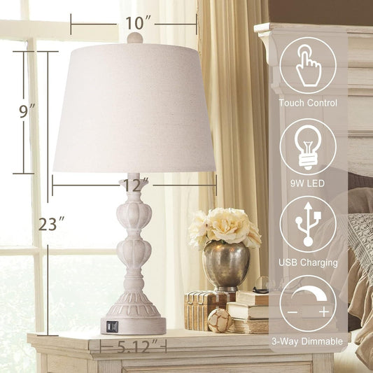 Farmhouse Table Lamps - Set of 2