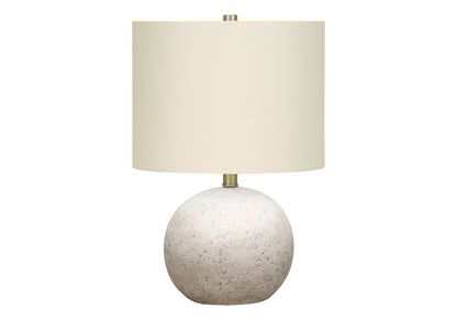 Beige or Gray Concrete Table Lamp