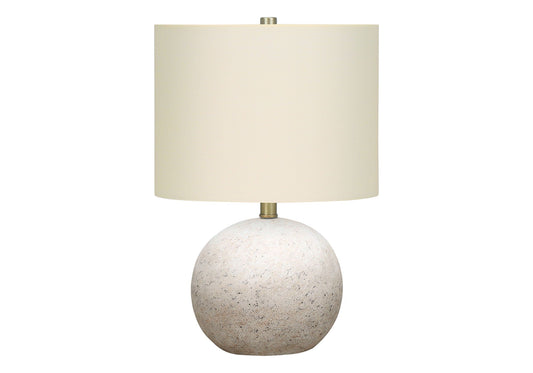 Beige or Gray Concrete Table Lamp