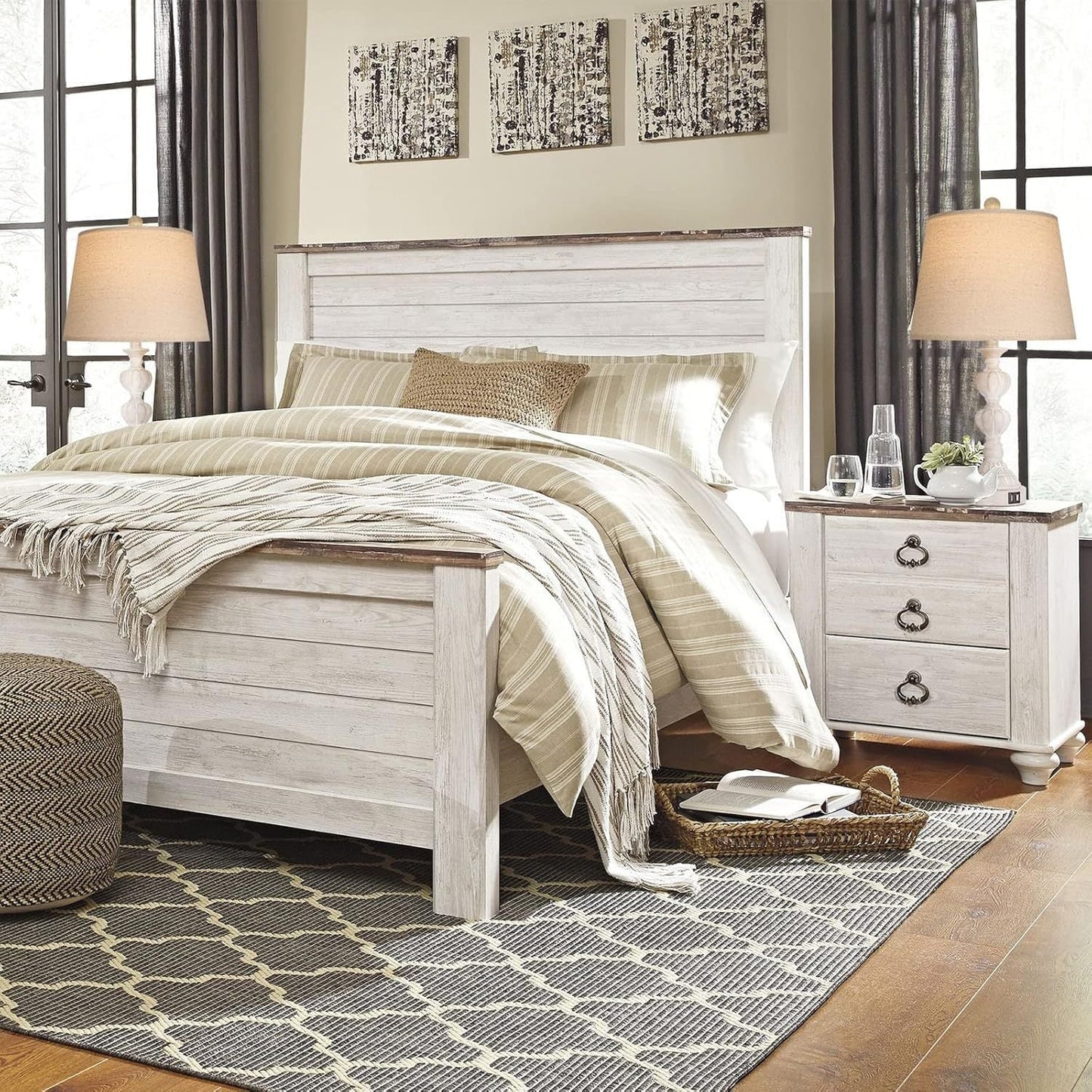 Farmhouse Table Lamps - Set of 2