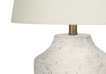 Cream Concrete Table Lamp