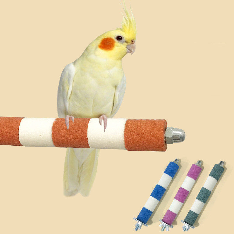Fashion Personality Parrot Molar Rod Toy uncategorized / needs cleanup with nature-inspired artwork