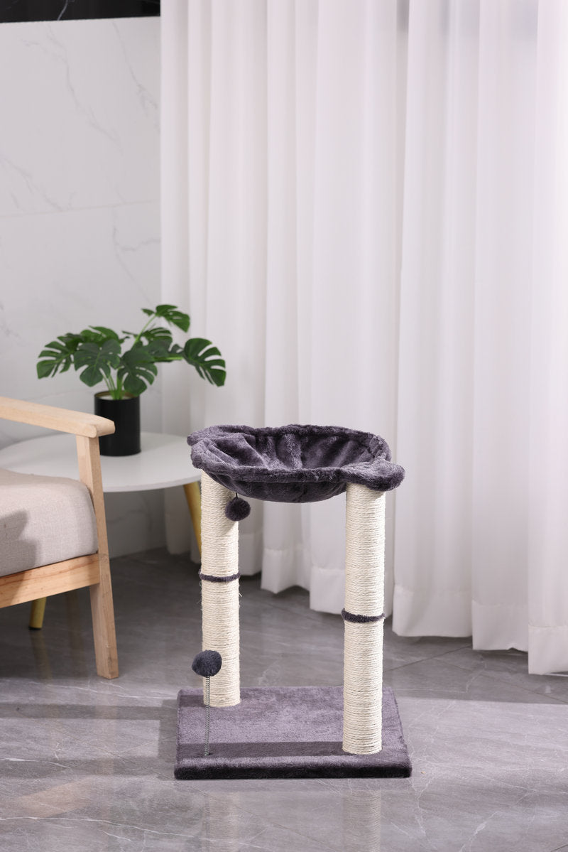 Integrated Cat Scratching Pillar Toy with Nest uncategorized / needs cleanup with nature-inspired artwork - product view 7