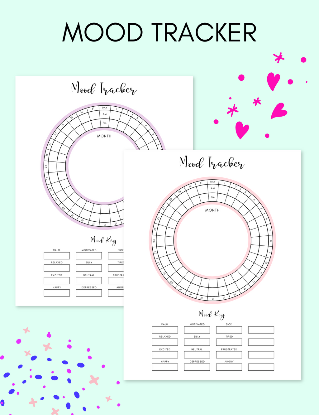 Mood Tracker uncategorized / needs cleanup with nature-inspired artwork