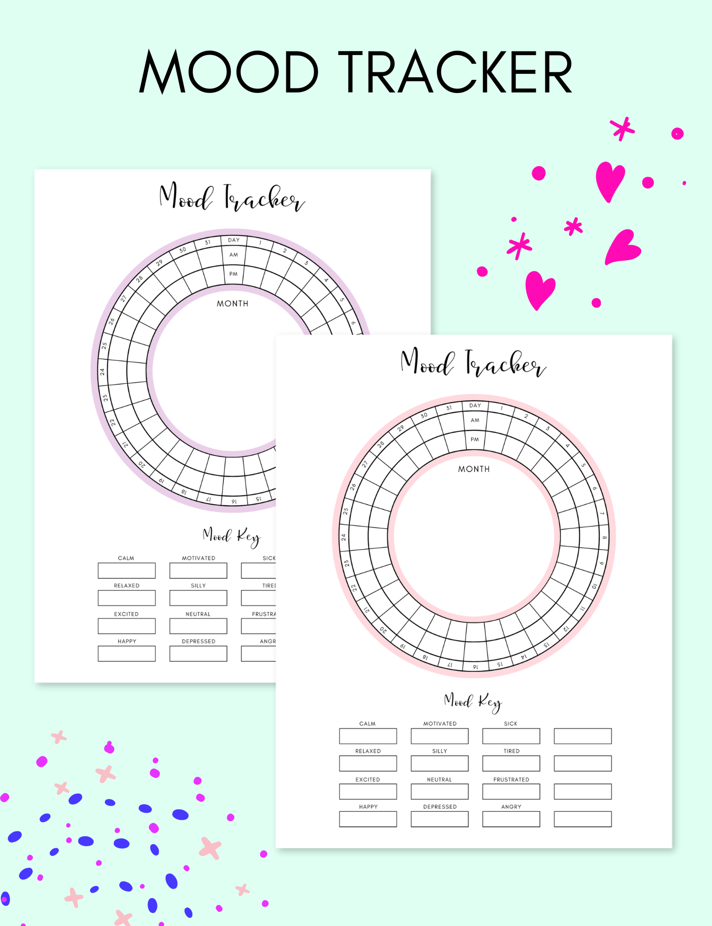 Mood Tracker uncategorized / needs cleanup with nature-inspired artwork