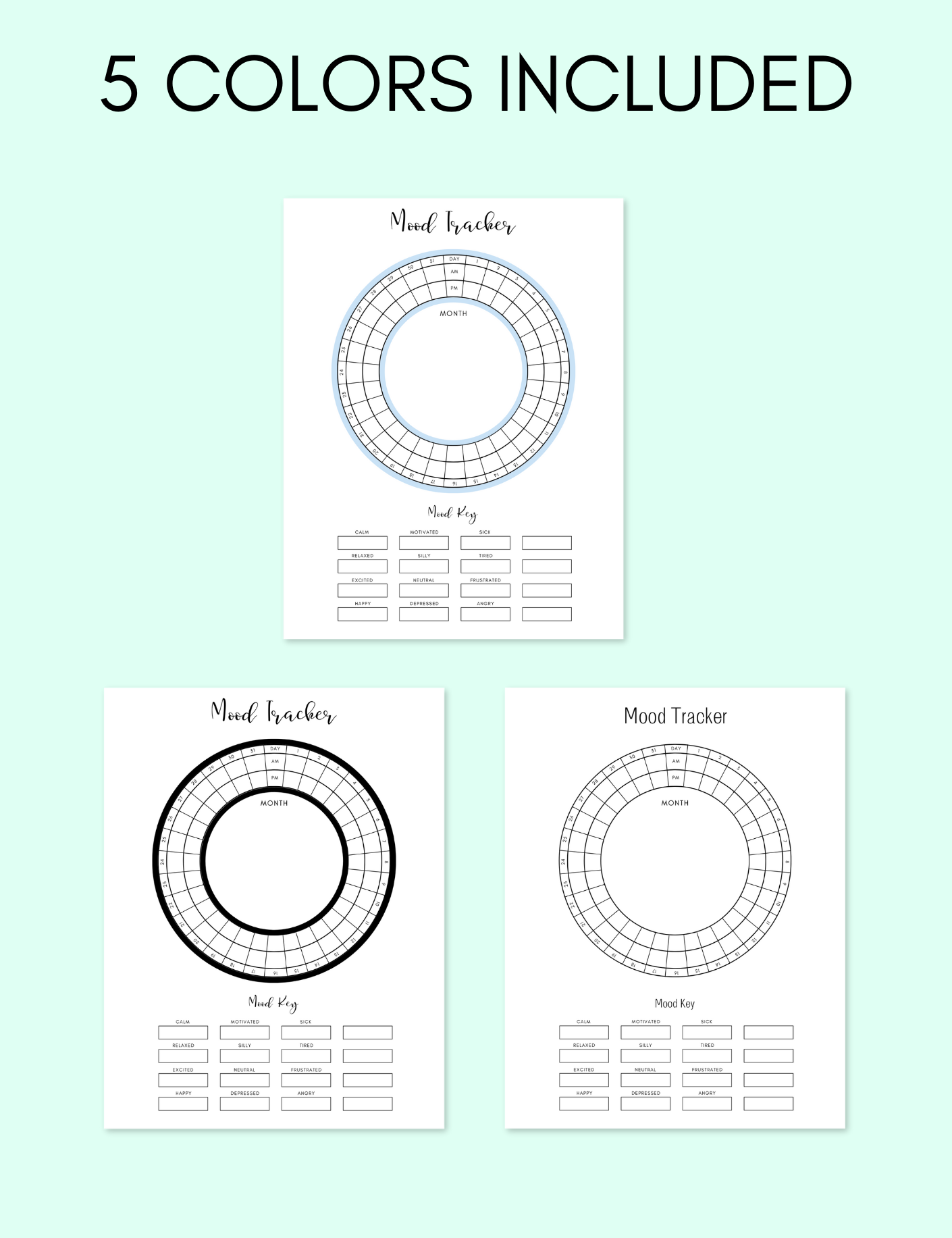 Mood Tracker uncategorized / needs cleanup with nature-inspired artwork - product view 2