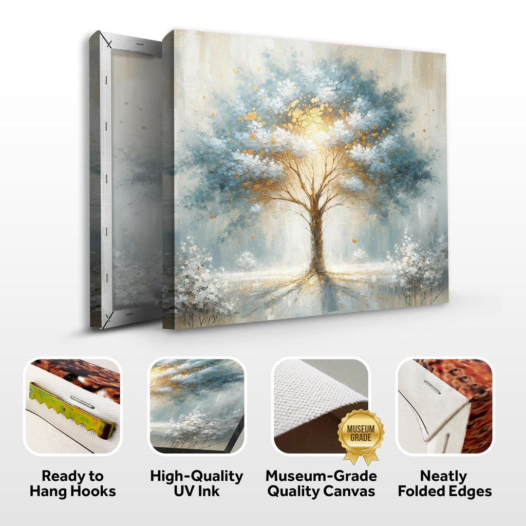 Canvas Print: Mystic Tree wall art with nature-inspired artwork - product view 6