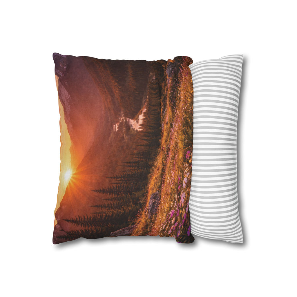 Mountain Meadow Stream Pillow Cover