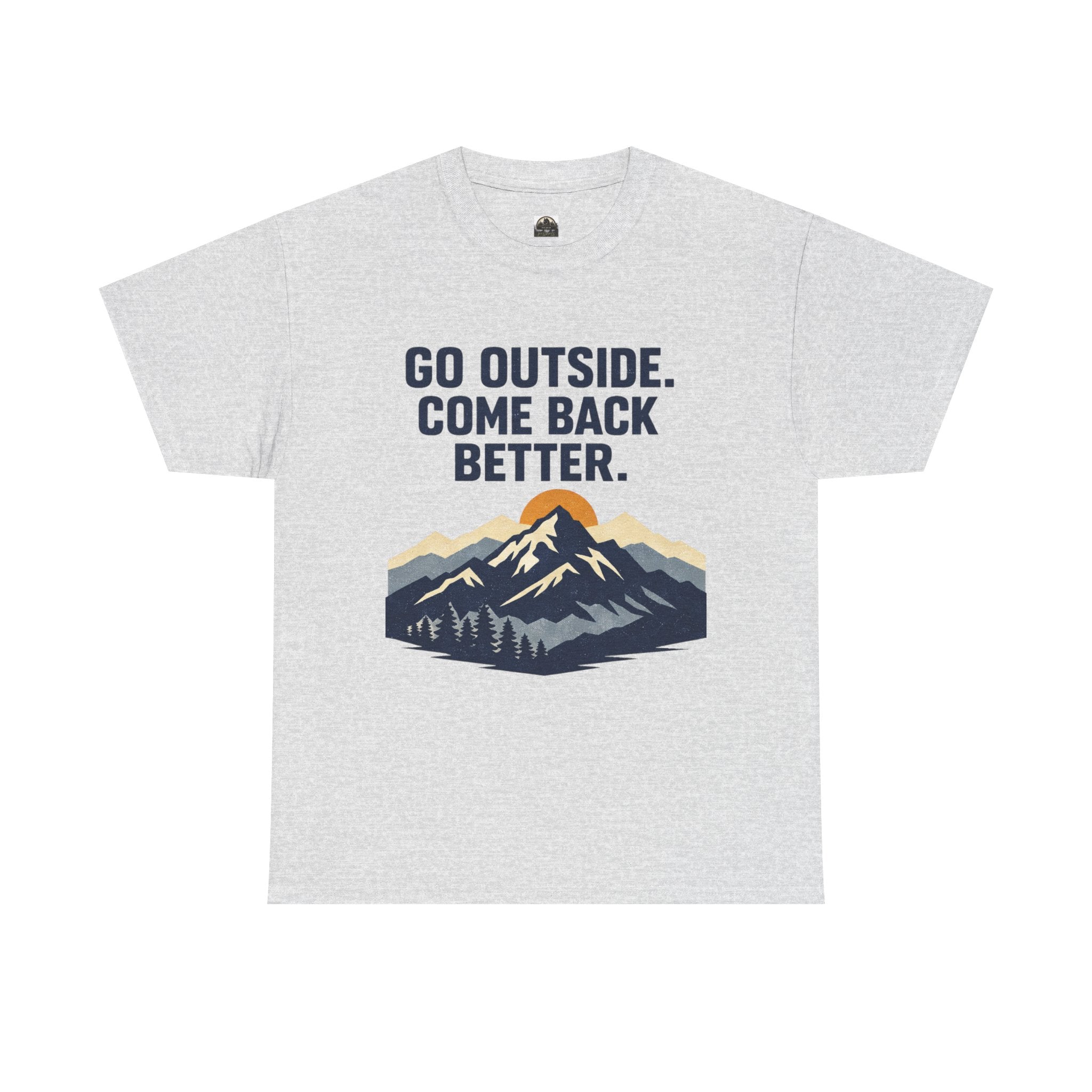 Go Outside Come Back Better T t-shirt with nature-inspired artwork - product view 2