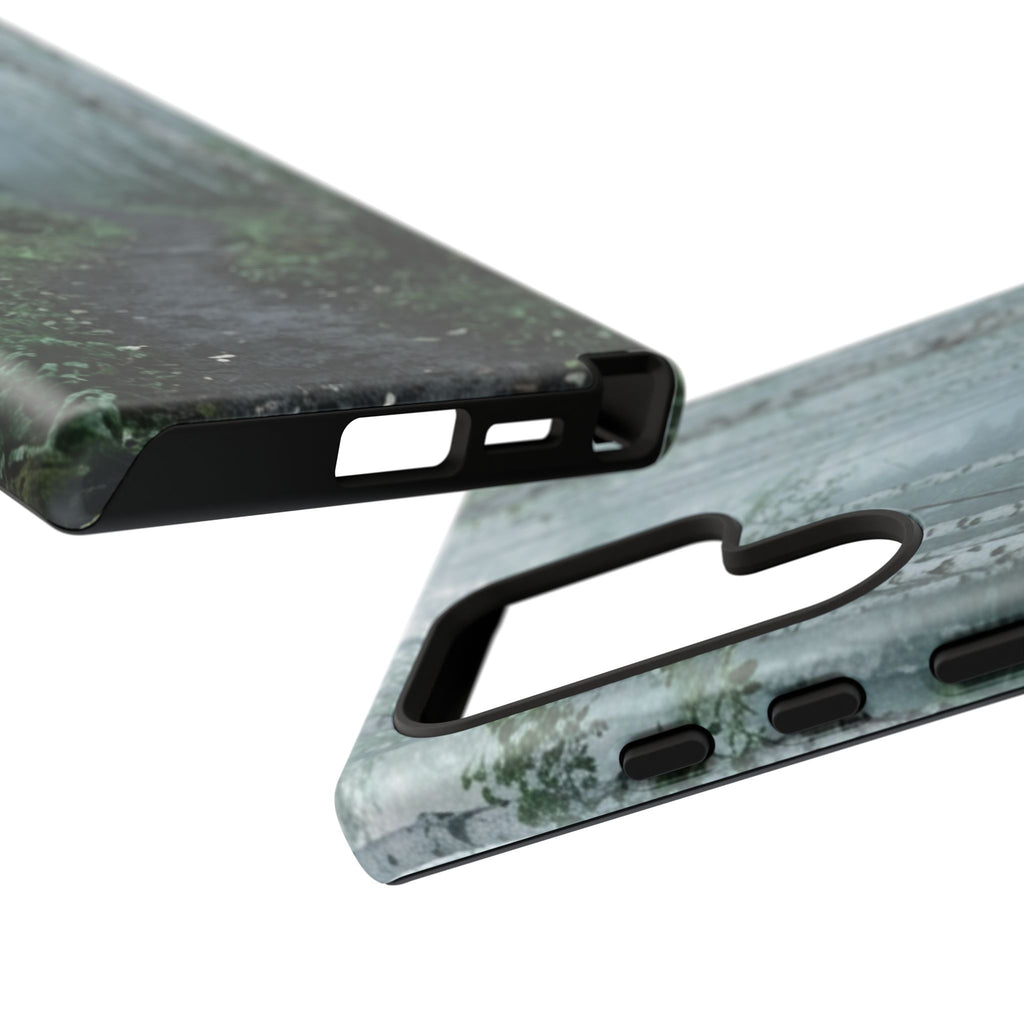 Twilight Birch Tree Path Phone Case