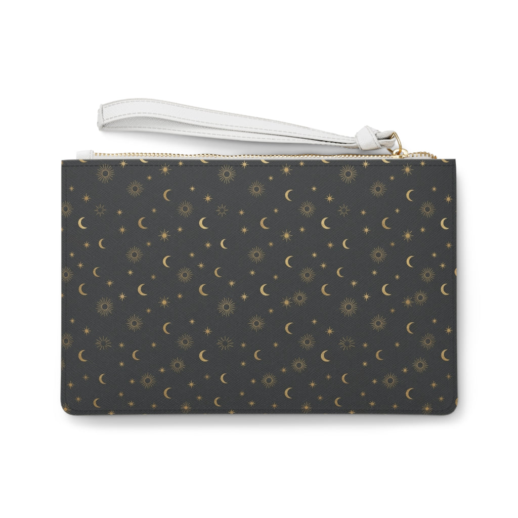 Golden Moon and Star Makeup Bag