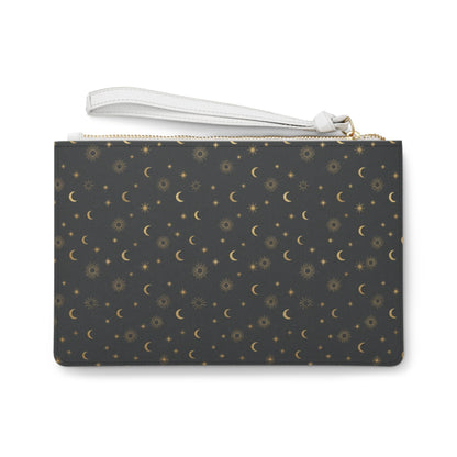 Golden Moon and Star Makeup Bag
