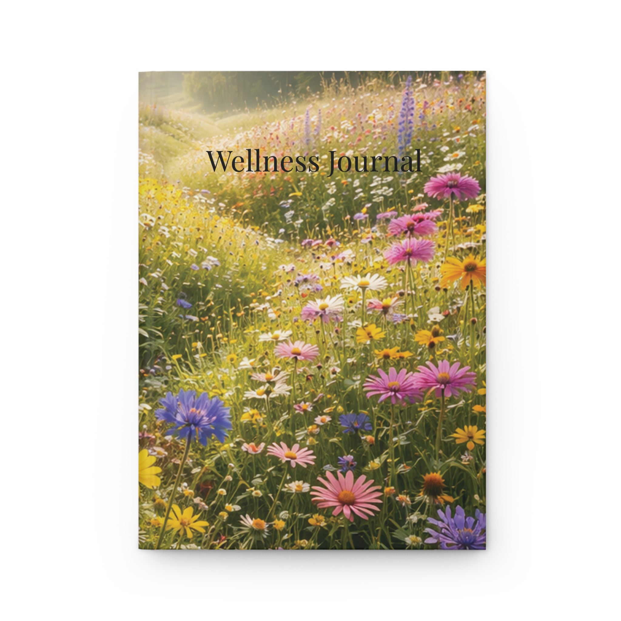 Mountain Meadow Wellness journal with nature-inspired artwork - product view 2