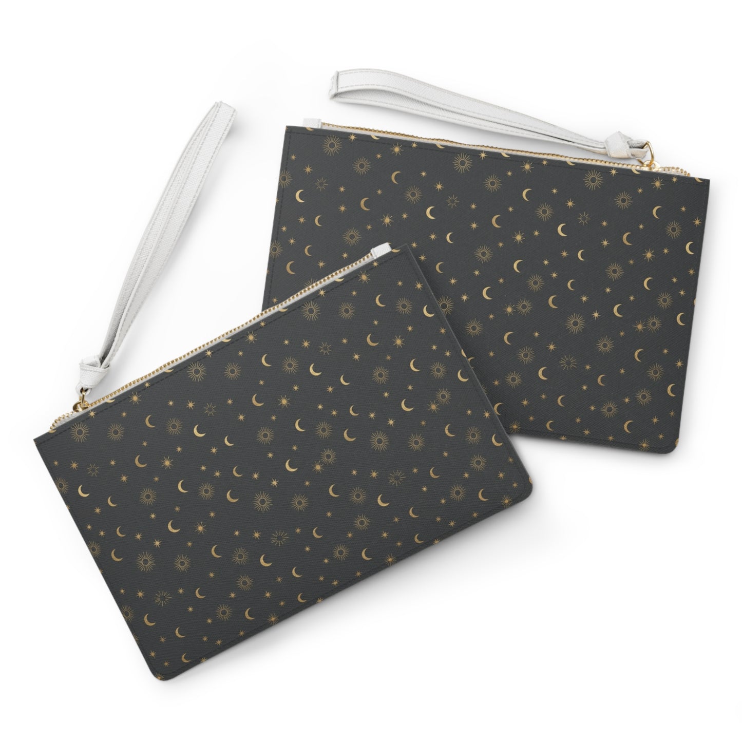Golden Moon and Star Makeup Bag
