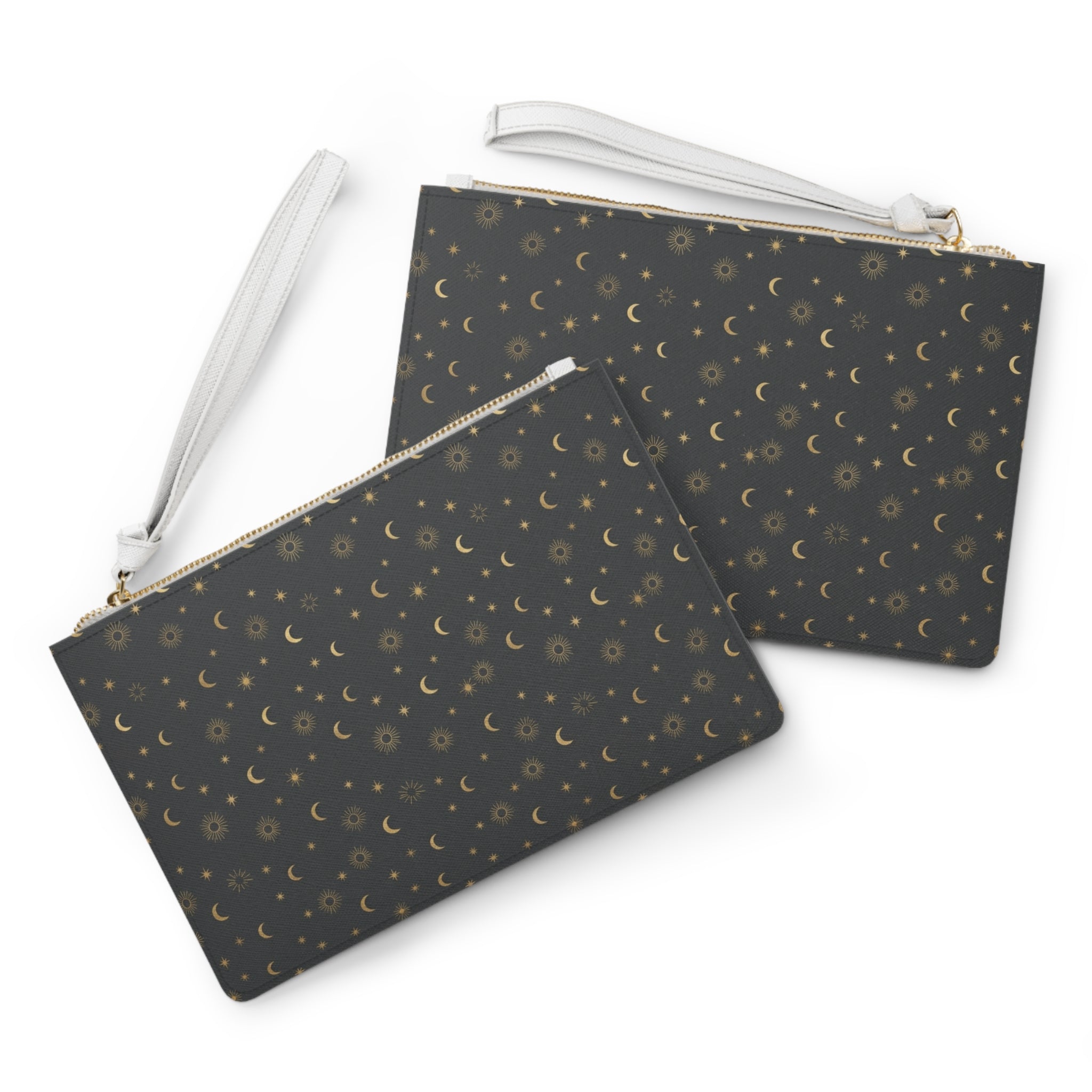 Golden Moon and Star Makeup Bag