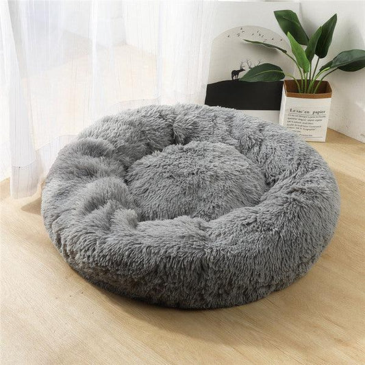 Round Small Pet Plush Bed