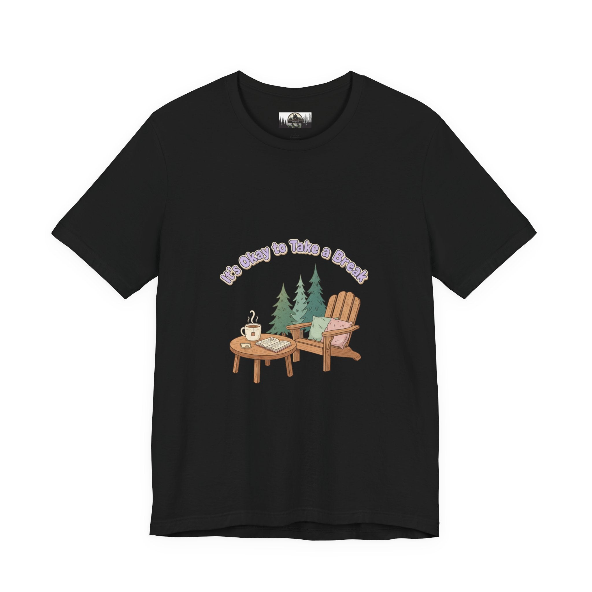 Mental Health Awareness T t-shirt with nature-inspired artwork - product view 6