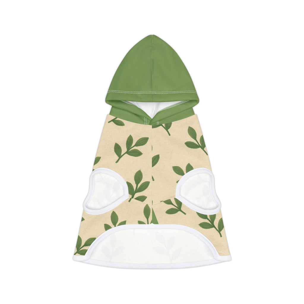 Tranquil Leaf Pet Hoodie pets with nature-inspired artwork - product view 4