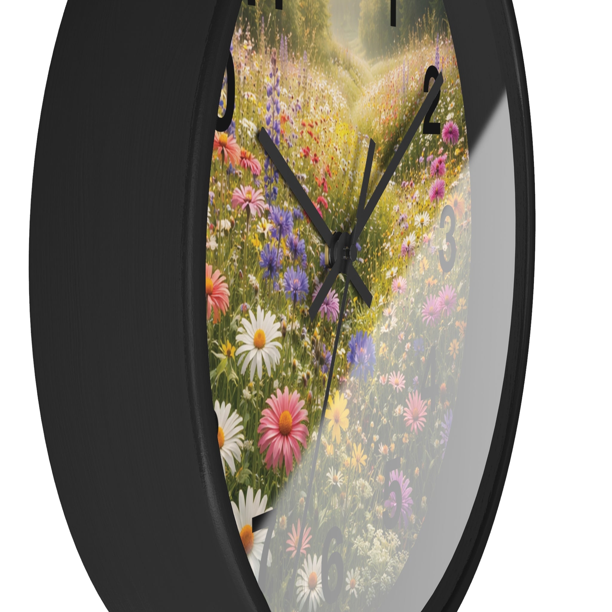 Mountain Meadow Wall wall clock with nature-inspired artwork - product view 8