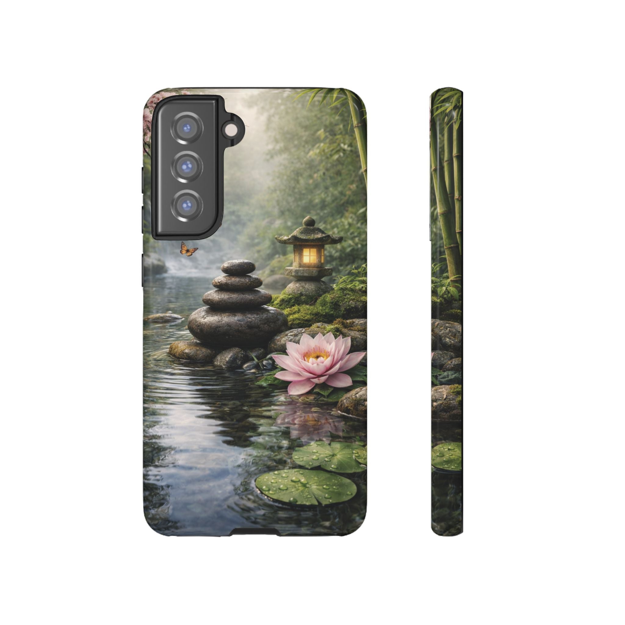 Still Waters Lotus Phone Case phone case with nature-inspired artwork - product view 13