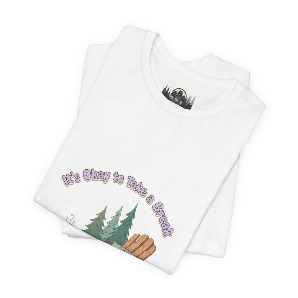 Mental Health Awareness T t-shirt with nature-inspired artwork - product view 4