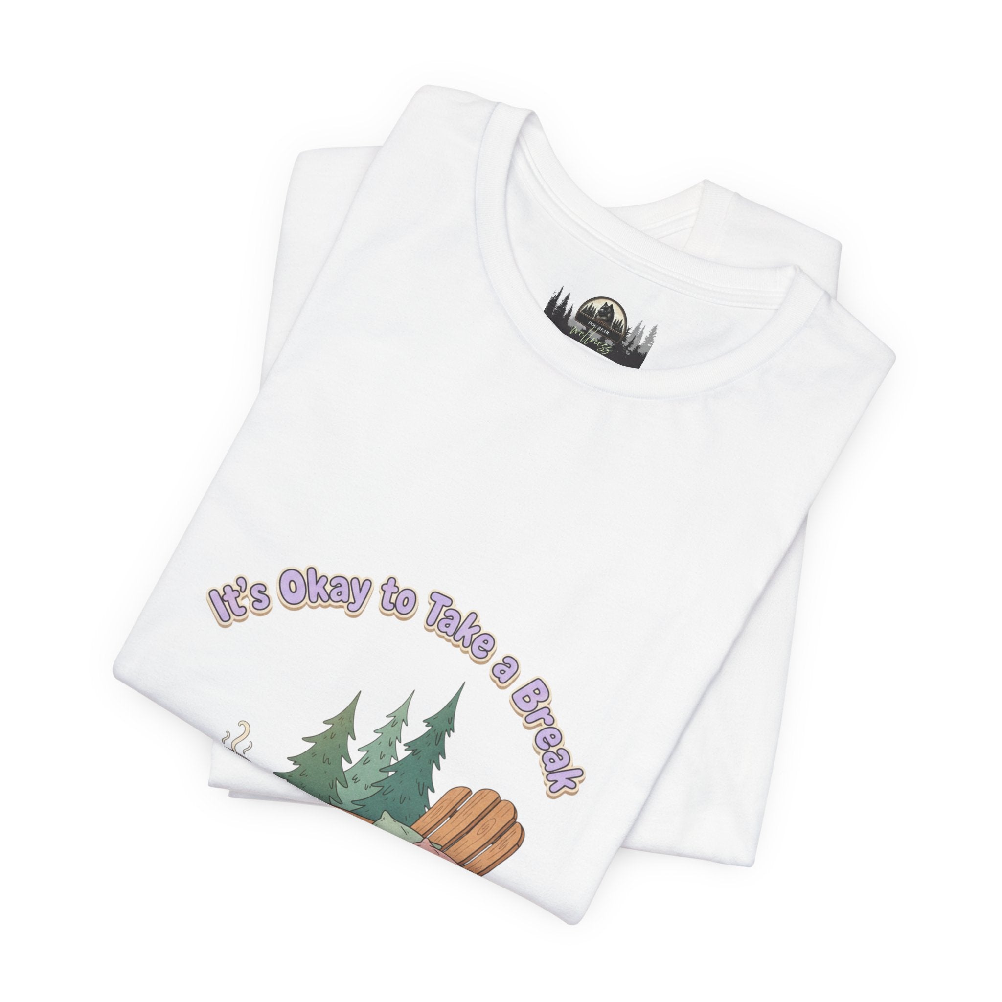 Mental Health Awareness T t-shirt with nature-inspired artwork - product view 4