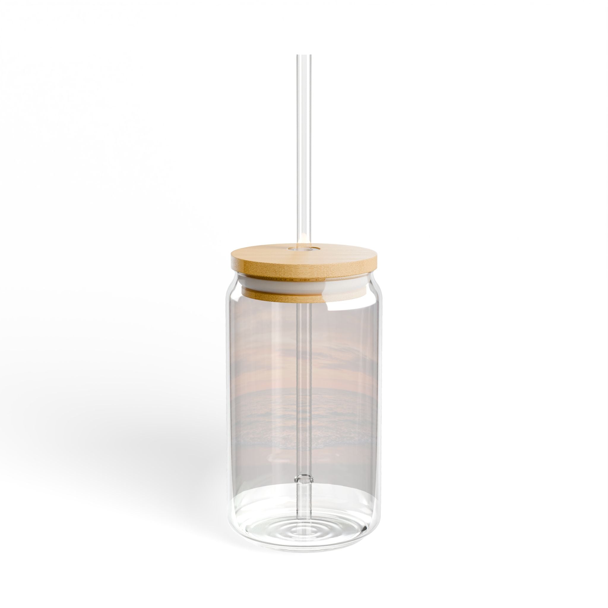 Sunset Beach Scene travel mug/tumbler with nature-inspired artwork - product view 4