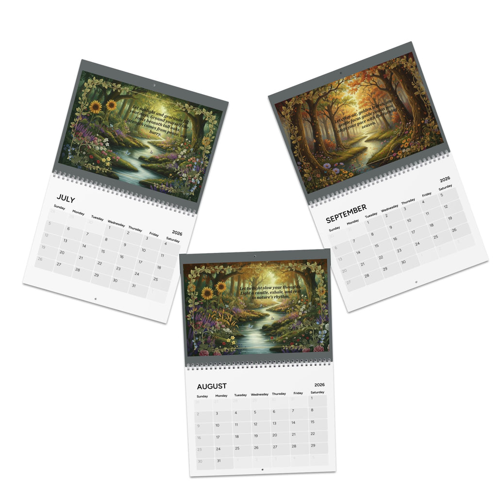 Nature's Embrace Calendar () calendar with nature-inspired artwork - product view 5