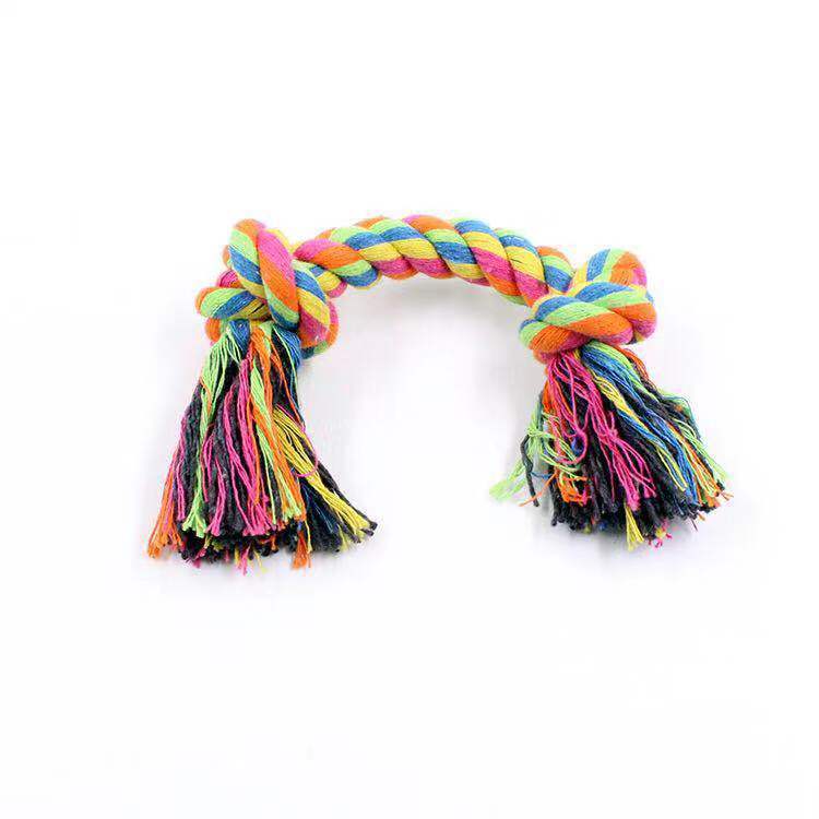 Double Knot Cotton Rope Knot Dog Toy uncategorized / needs cleanup with nature-inspired artwork - product view 2