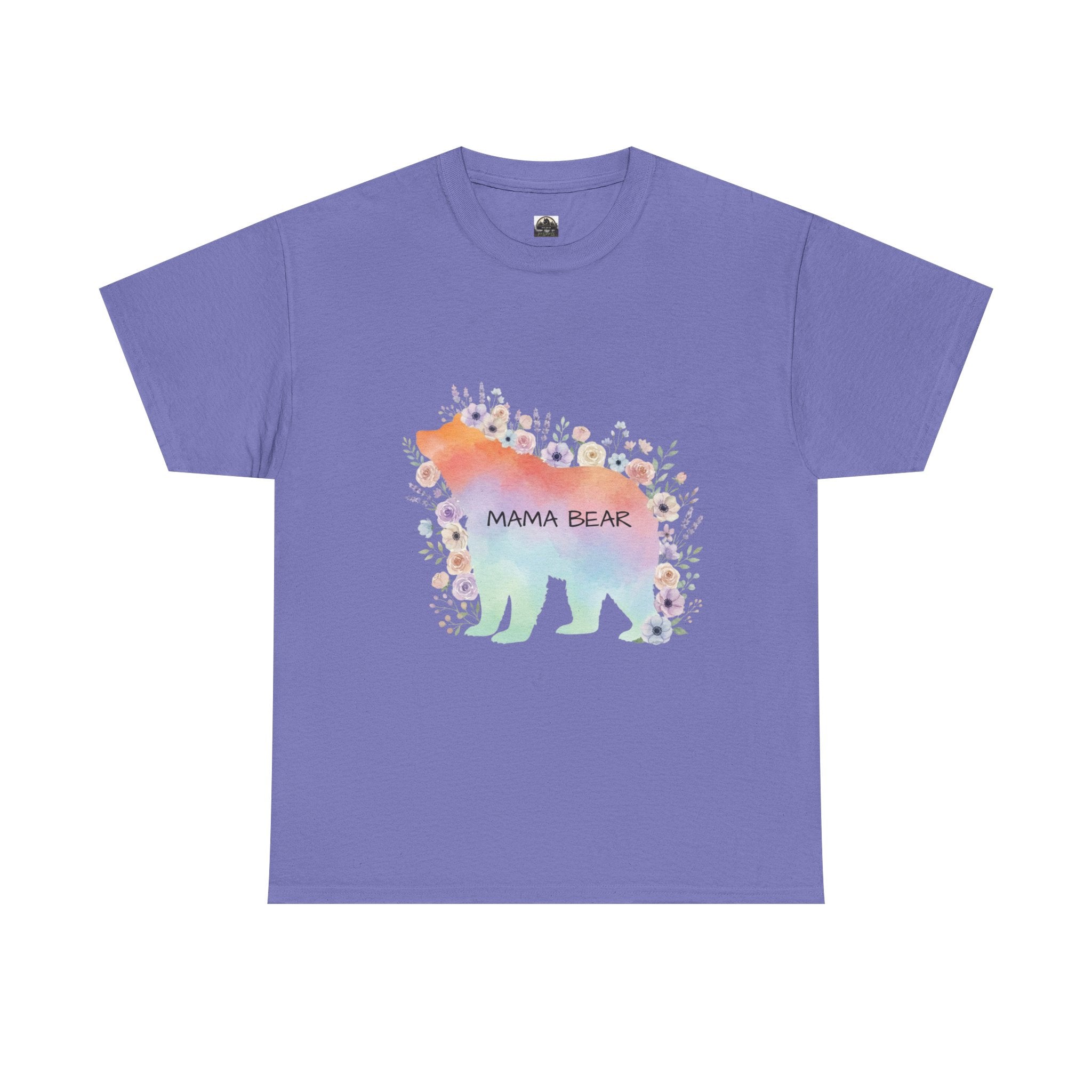 Mama Bear Pastel T t-shirt with nature-inspired artwork - product view 11
