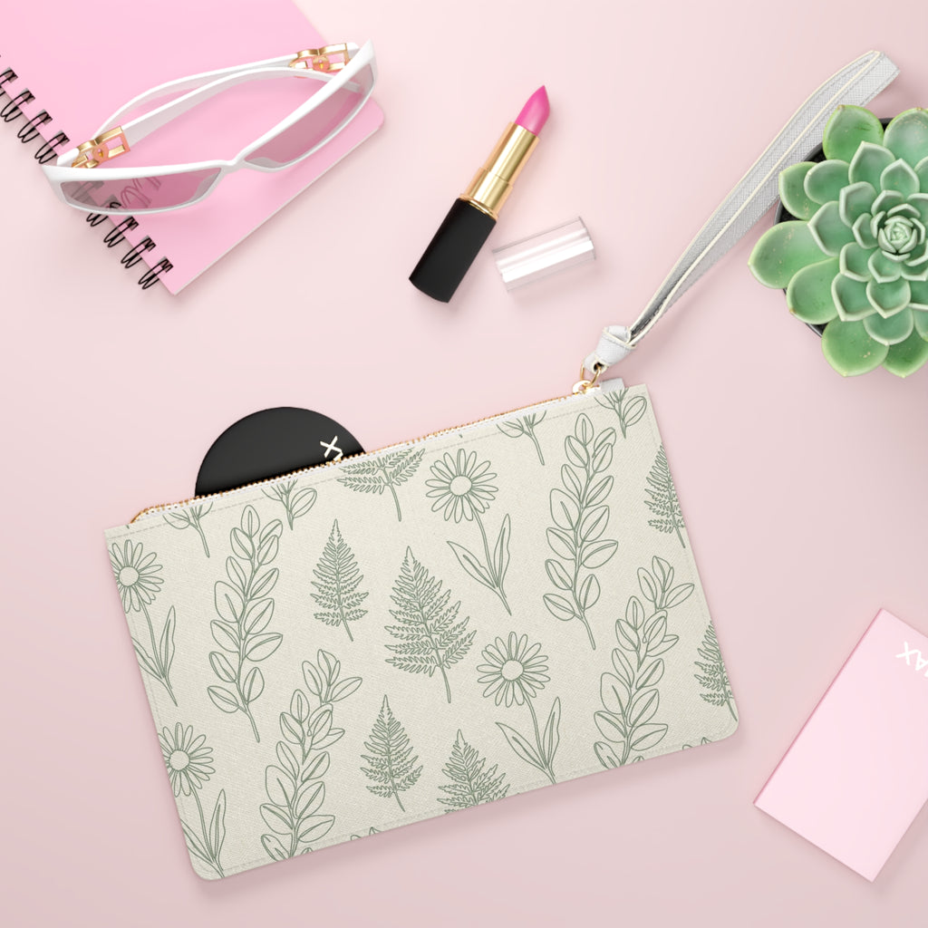 Botanical Print Makeup Bag