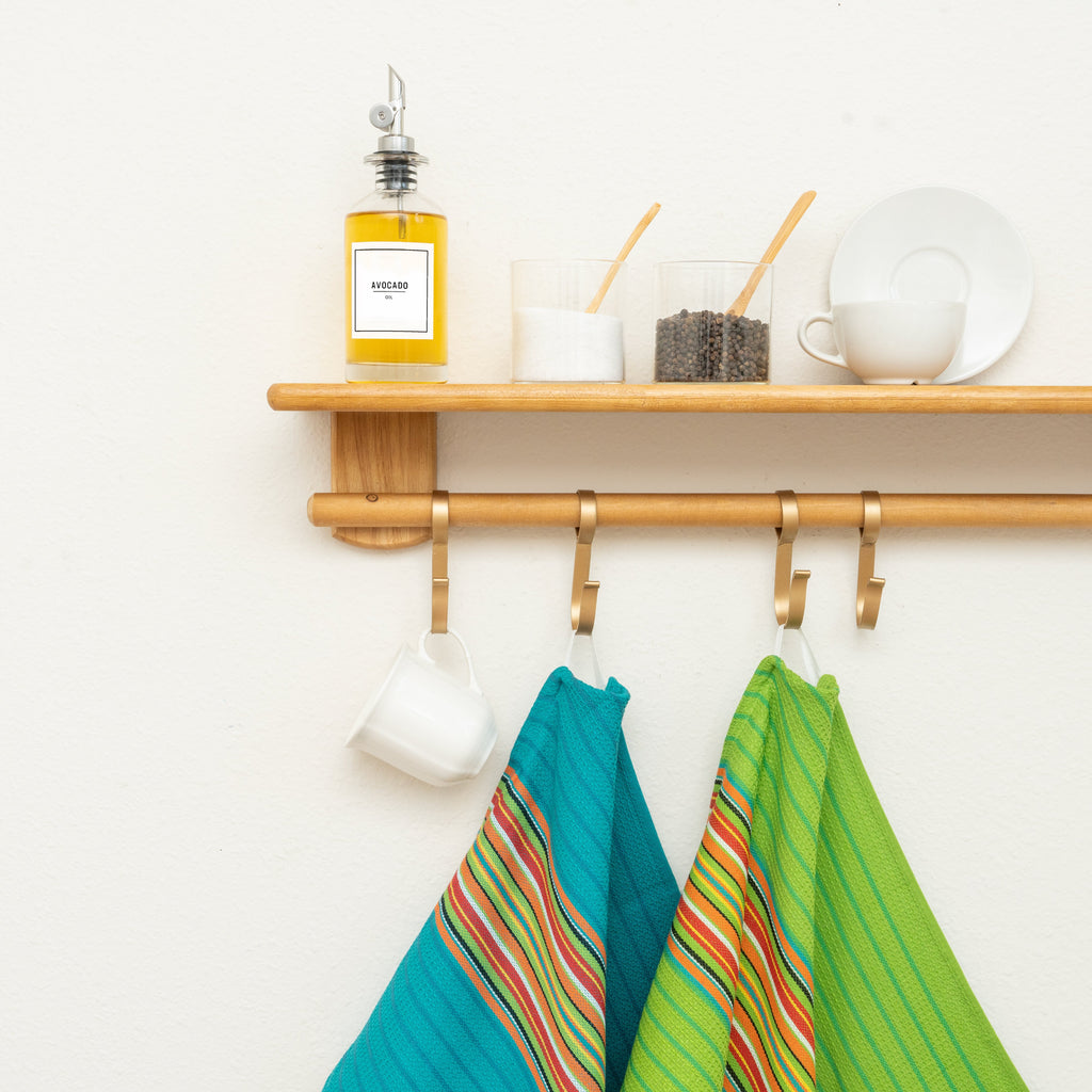 Salsa Stripe Kitchen Towels home decor with nature-inspired artwork - product view 4