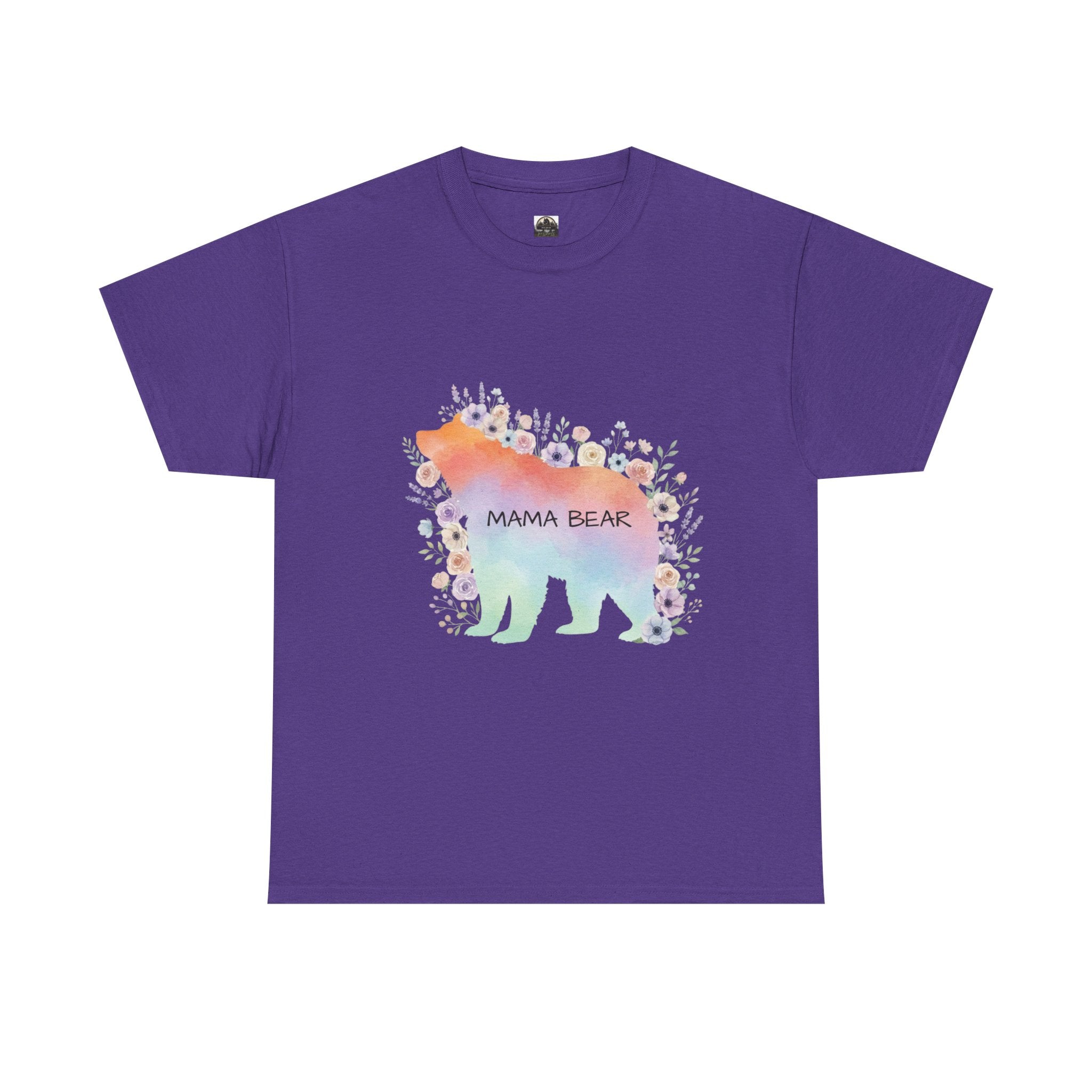 Mama Bear Pastel T t-shirt with nature-inspired artwork - product view 10