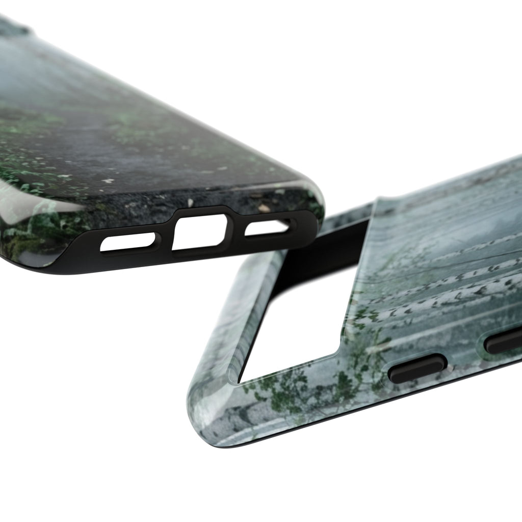 Twilight Birch Tree Path Phone Case