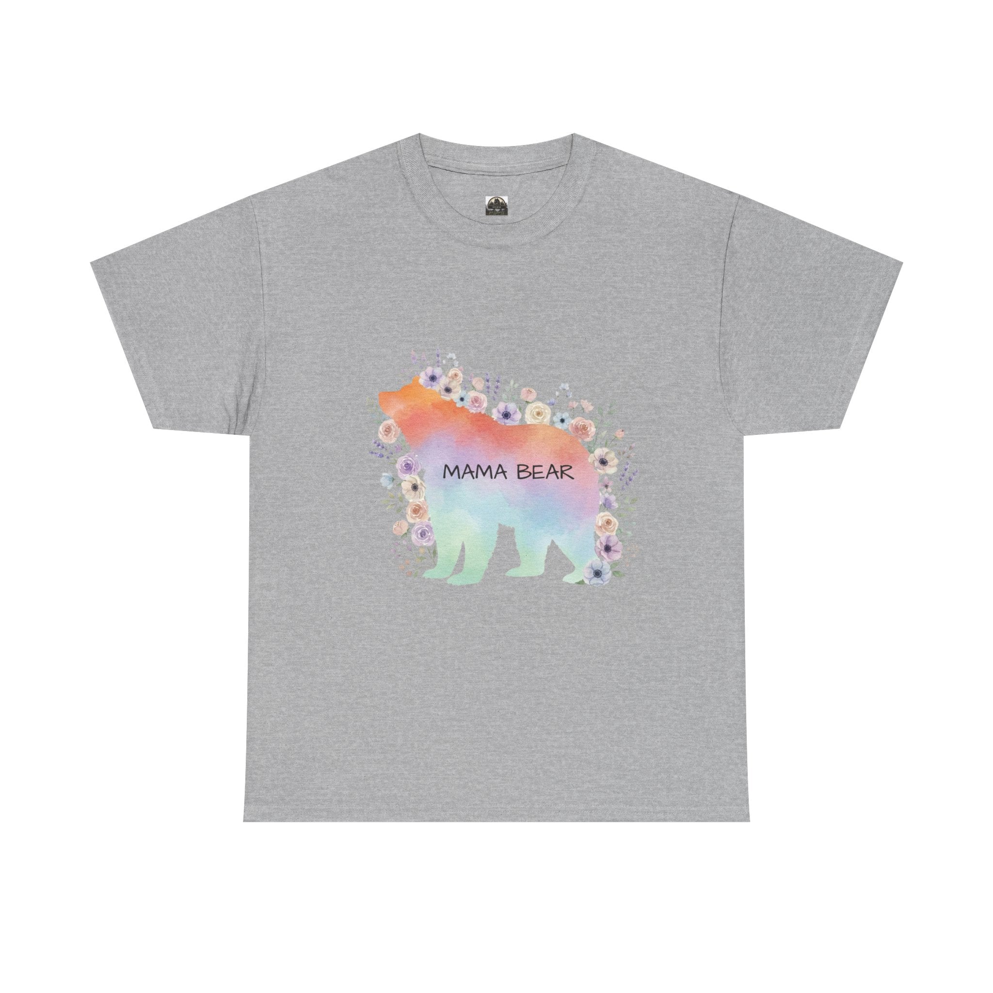 Mama Bear Pastel T t-shirt with nature-inspired artwork - product view 12