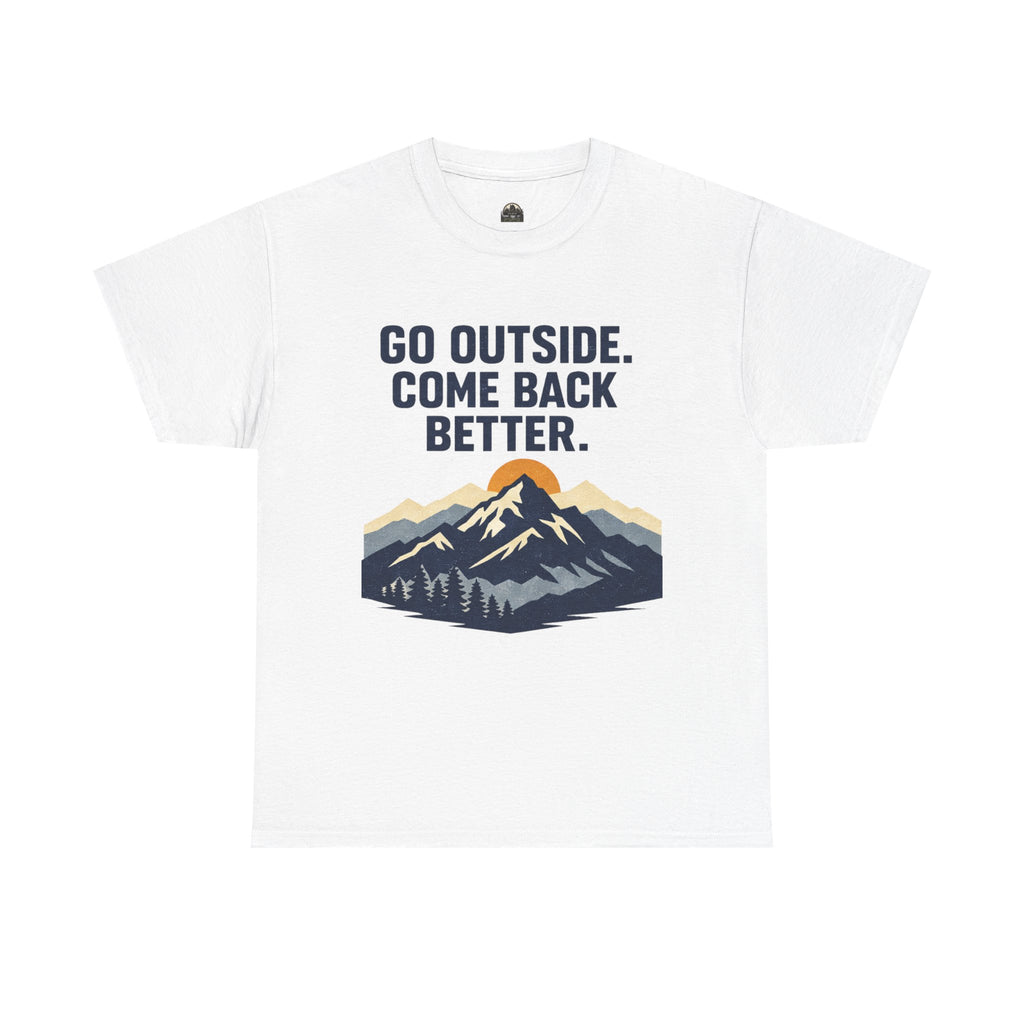 Go Outside Come Back Better T t-shirt with nature-inspired artwork - product view 13