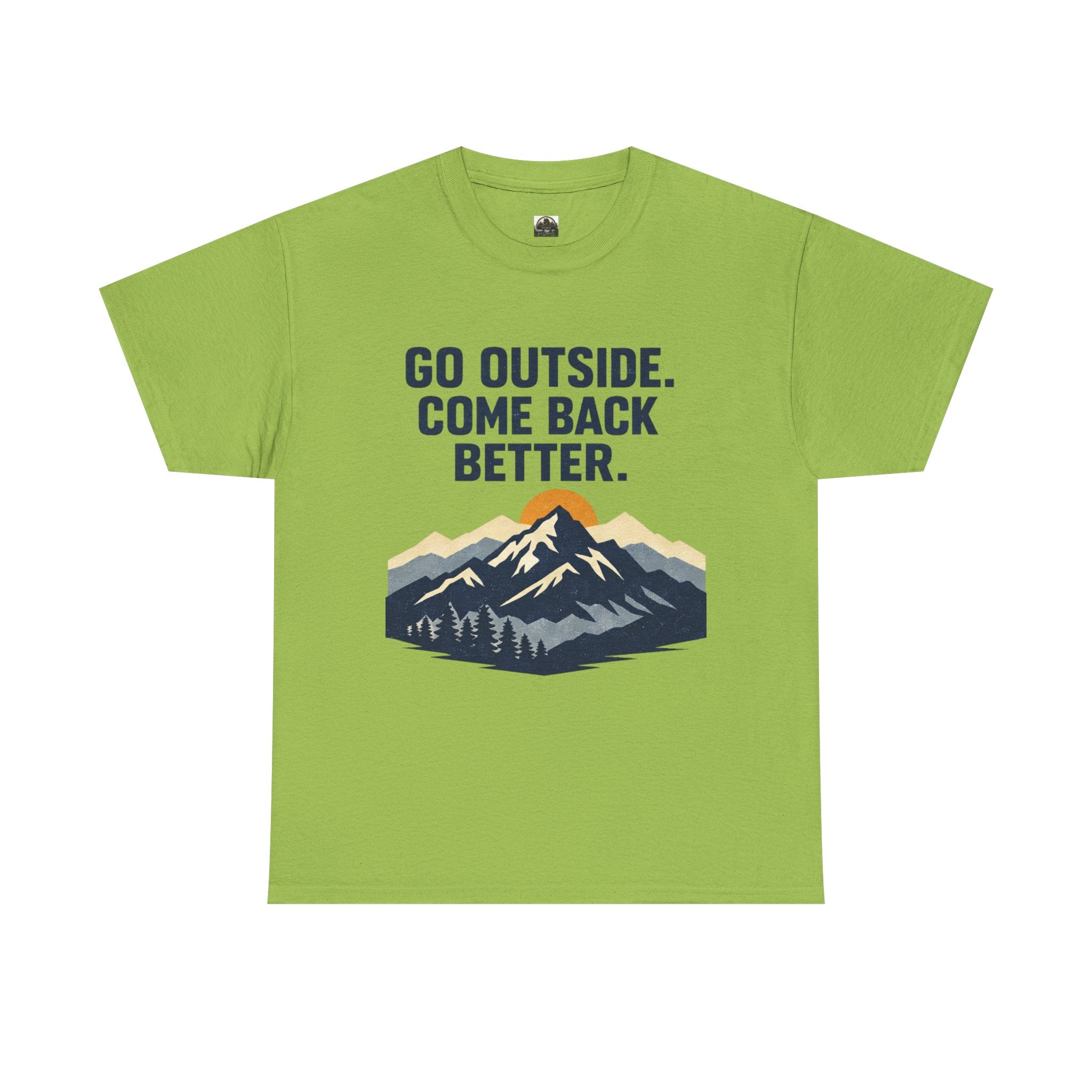 Go Outside Come Back Better T t-shirt with nature-inspired artwork - product view 8