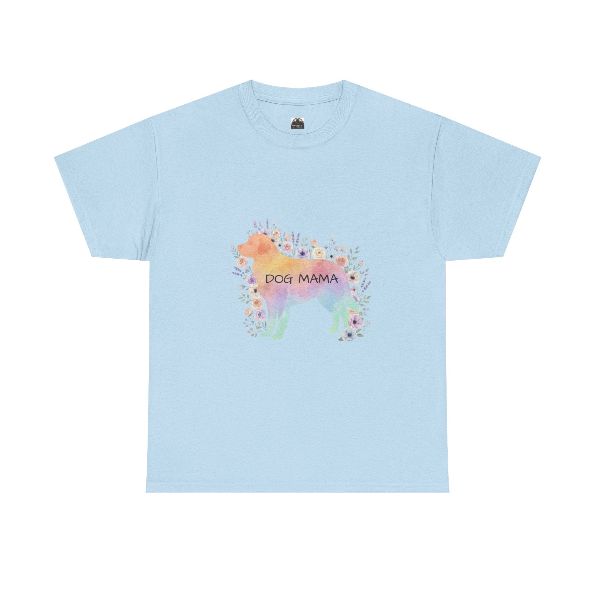 Dog Mama Pastel T t-shirt with nature-inspired artwork - product view 7