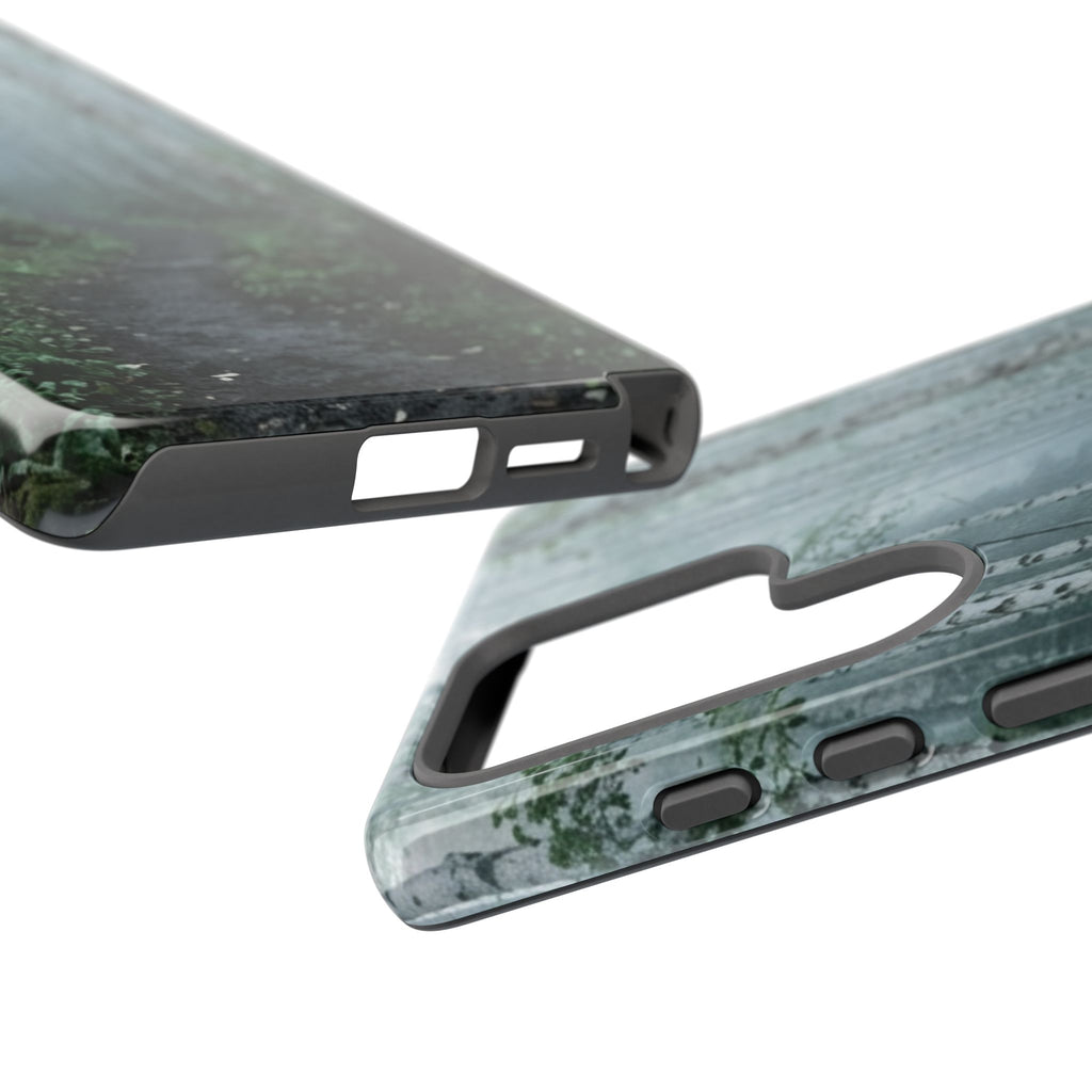 Twilight Birch Tree Path Phone Case
