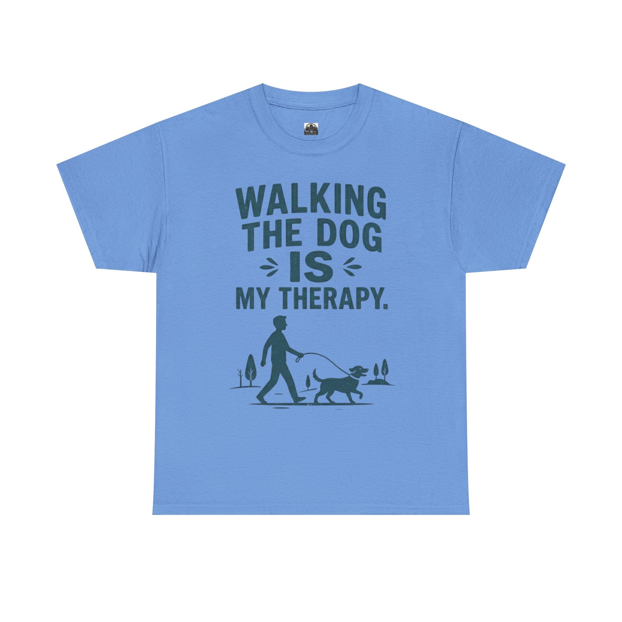 Walking the Dog Is My Therapy T t-shirt with nature-inspired artwork - product view 10