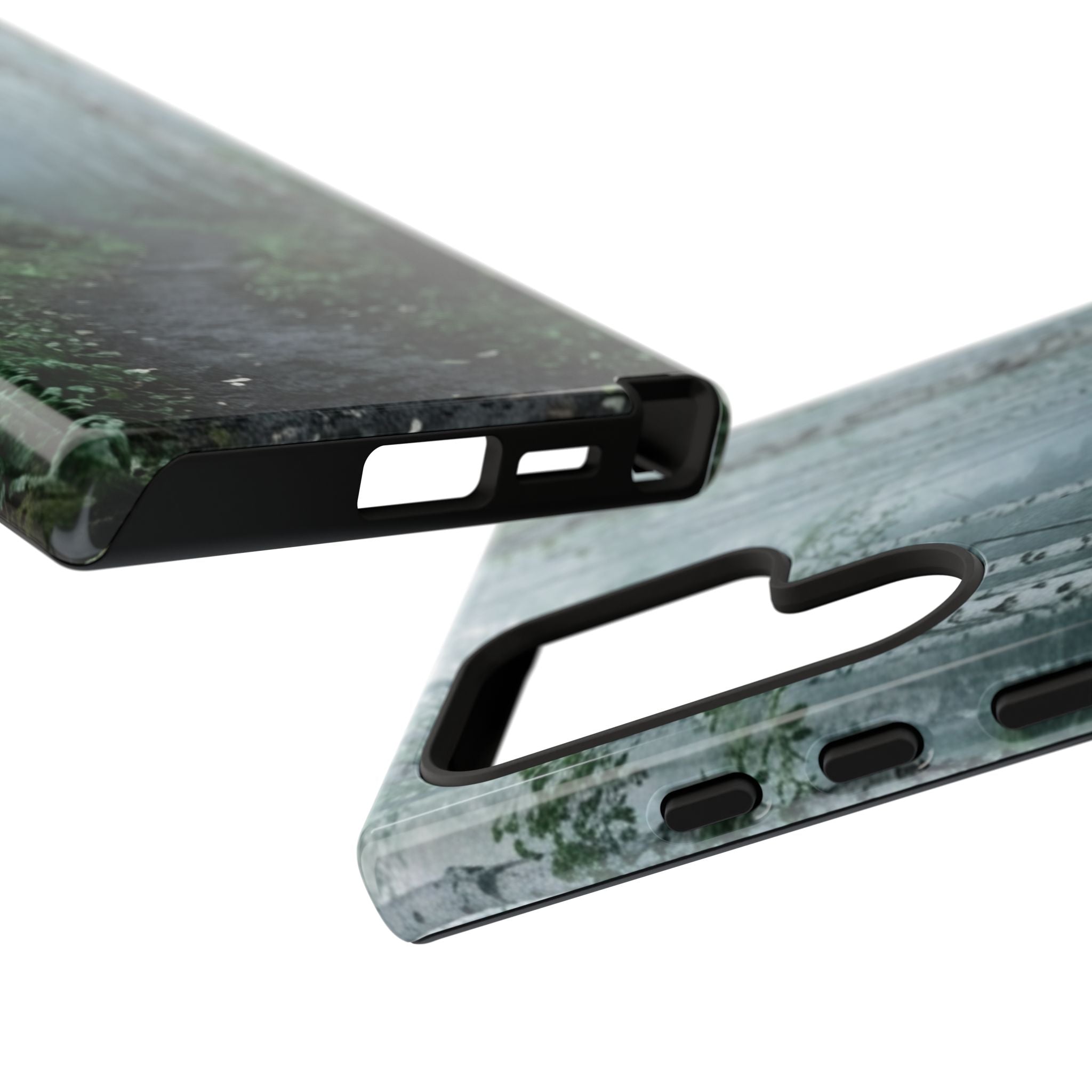 Twilight Birch Tree Path Phone Case