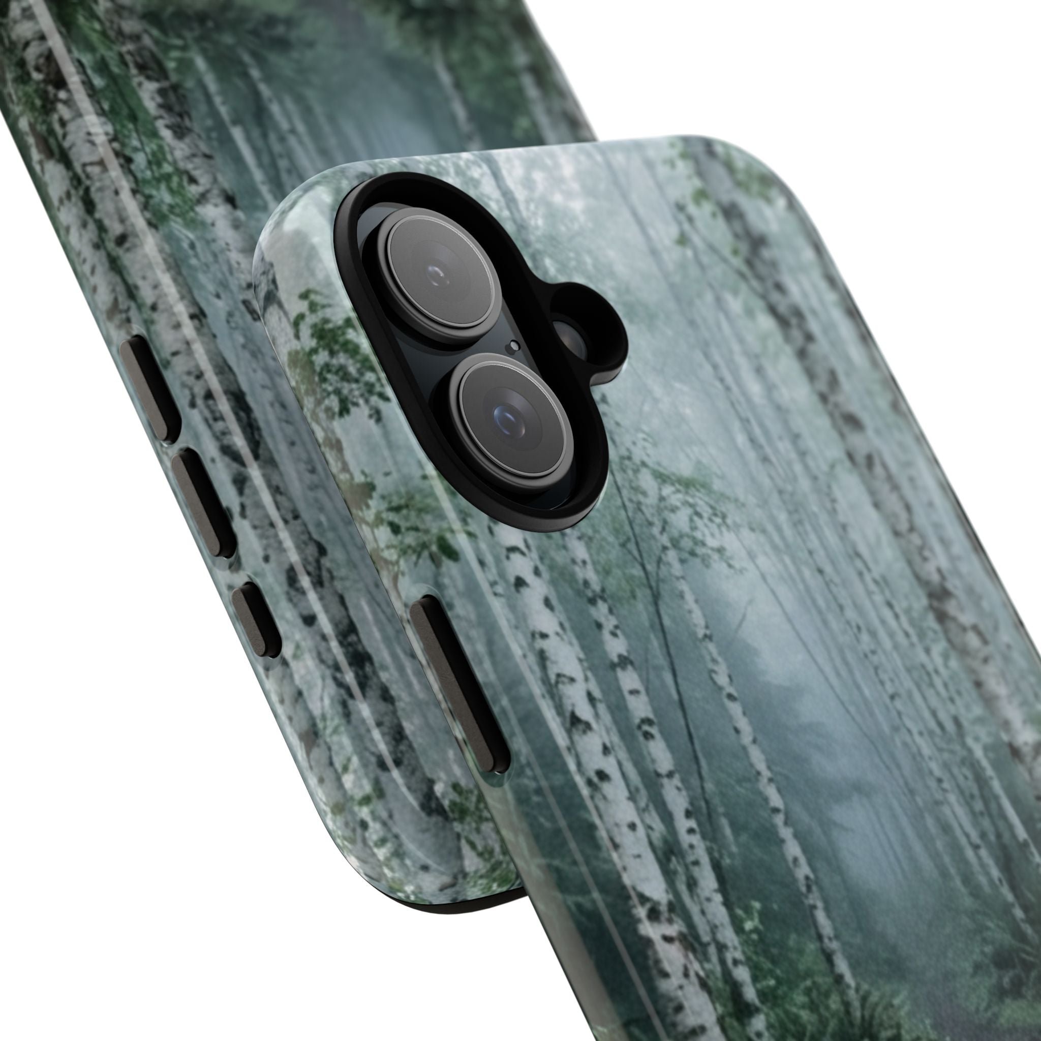 Twilight Birch Tree Path Phone Case