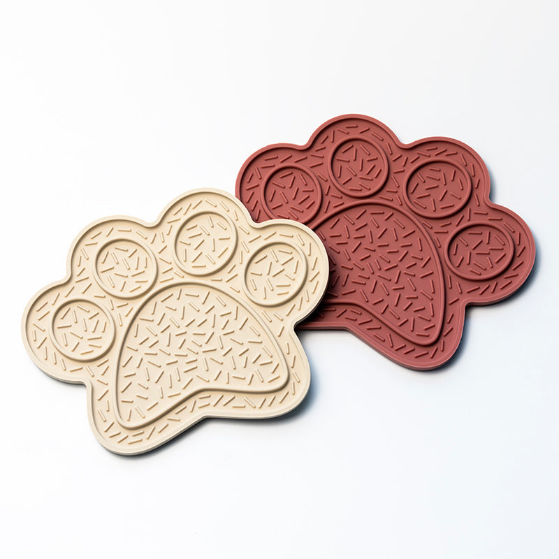 Dog Licking Slow Food Mat Silicone Toy uncategorized / needs cleanup with nature-inspired artwork - product view 2