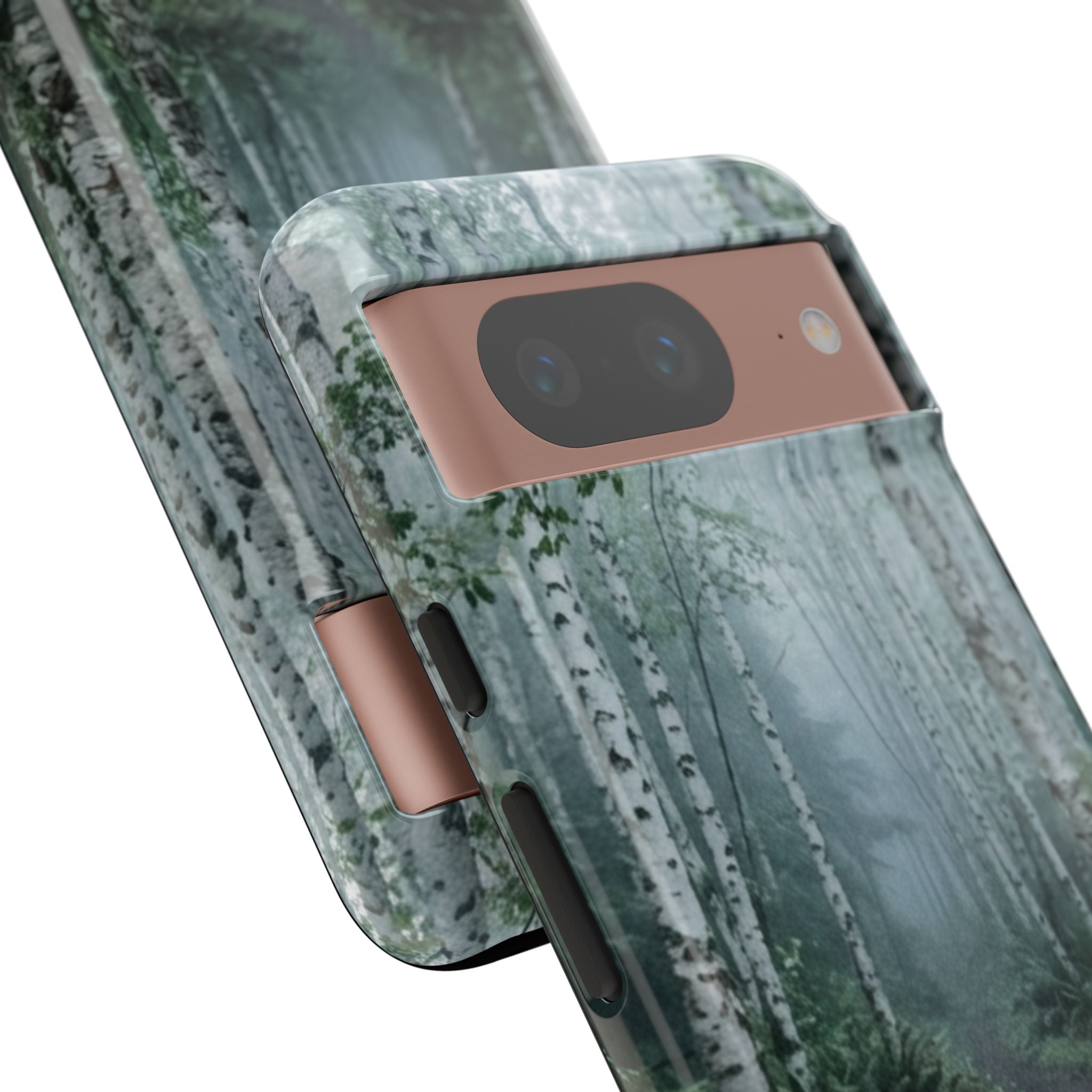 Twilight Birch Tree Path Phone Case